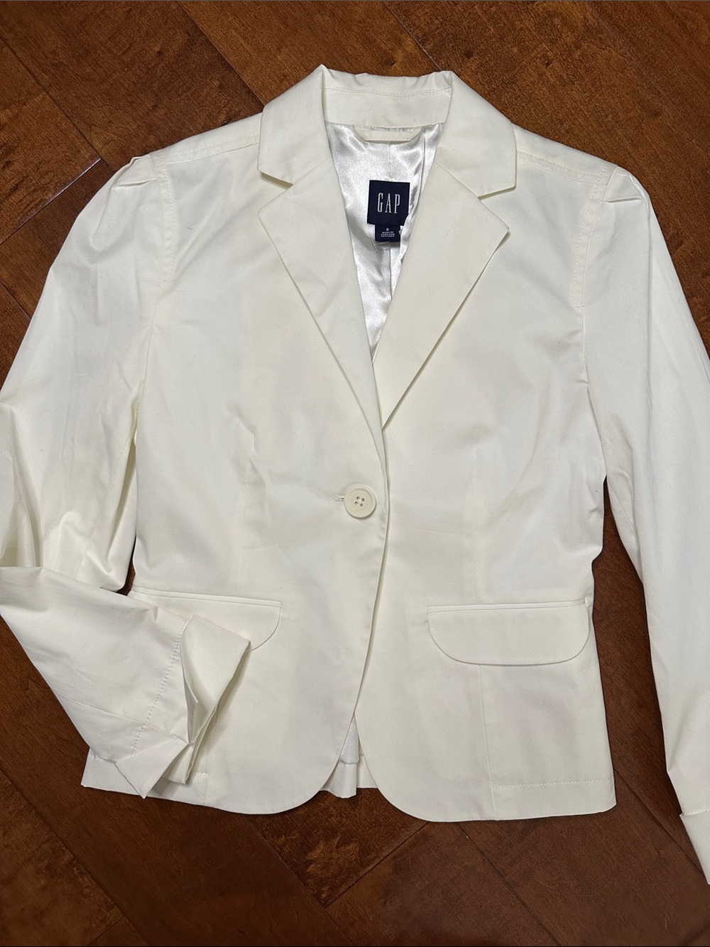 GAP Women's Ivory Single-Button Blazer